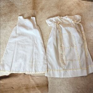 Vintage  White Baby christianing gown set